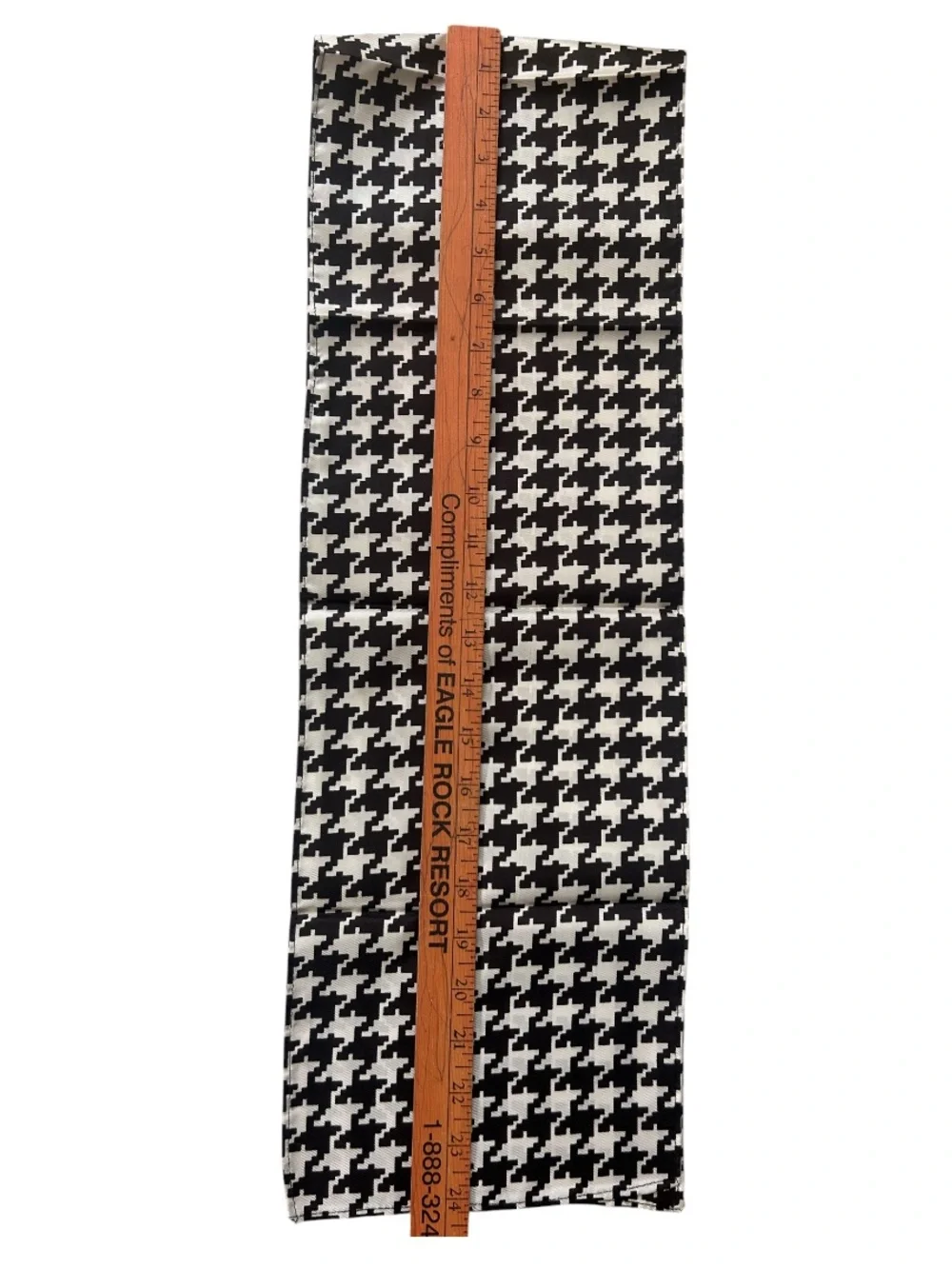 Black & White Houndstooth Scarf